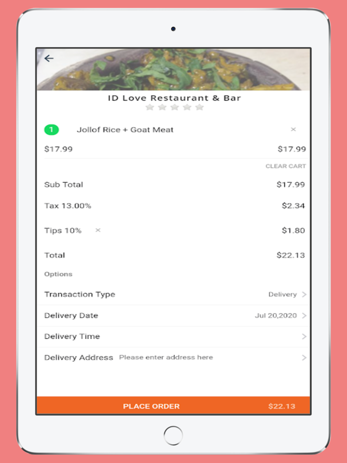 Prompteat  Food Delivery App
