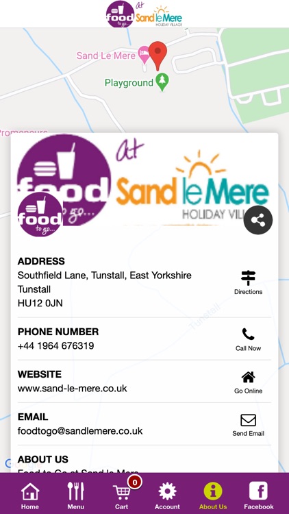 Food to Go at Sand le Mere