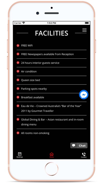 Kirketon Hotel Screenshot