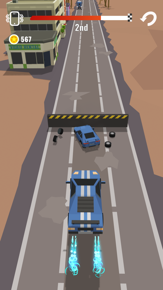 #2. Hyper Racing 3D (iOS) Podle: LIPSAR STUDIO, OOO