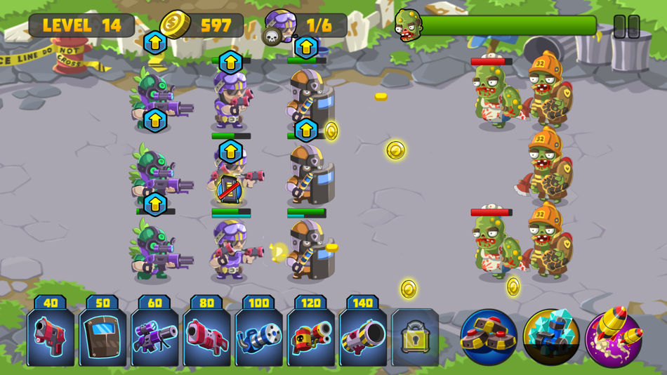 #1. Army vs. Zombies (iOS) By: Taiwei Chiu