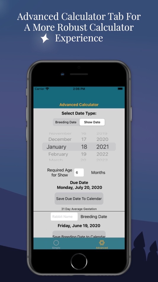 #2. Rabbit Due Date Calculator (iOS) 由: Michael Froseth Jr