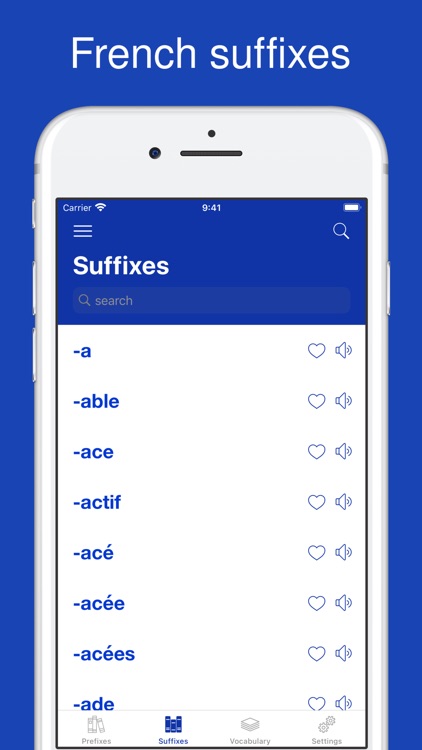 French Word Parts, Vocabulary screenshot-3