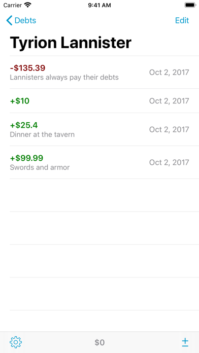 DebtBook Screenshot