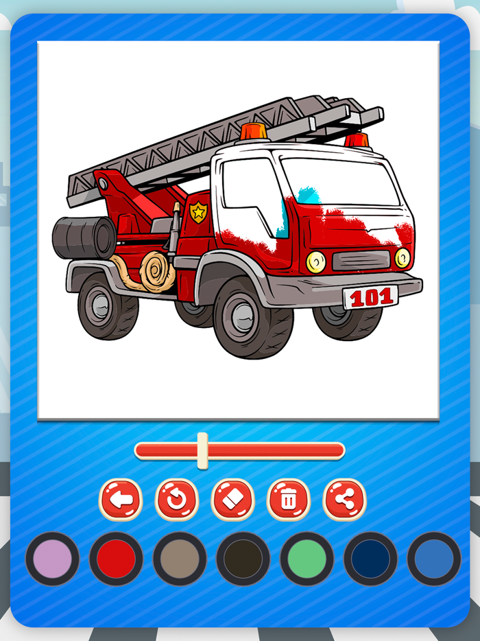 Magic Cars Coloring Book Game