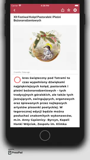 Captura de pantalla de Zakoplan en iPhone 3