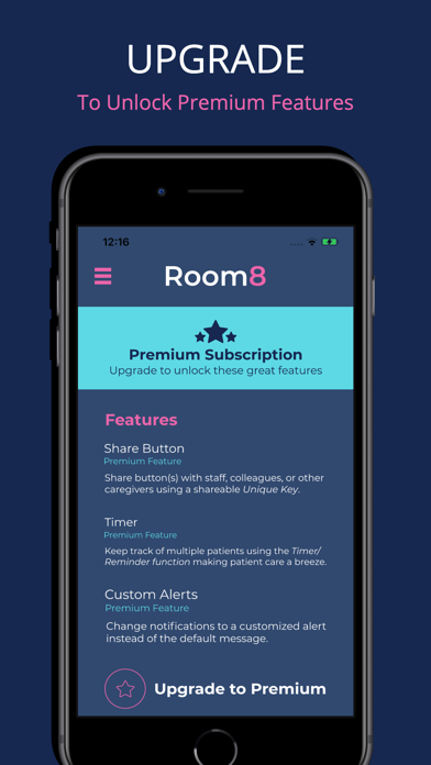 Room8: the Caregiver's App Screenshot
