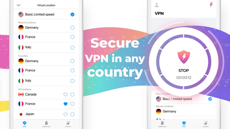 Thunderbolt VPN & Cleaner screenshot-3