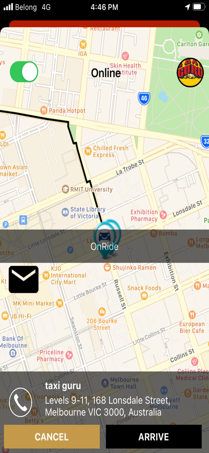 TaxiGuruMelbourneDriver