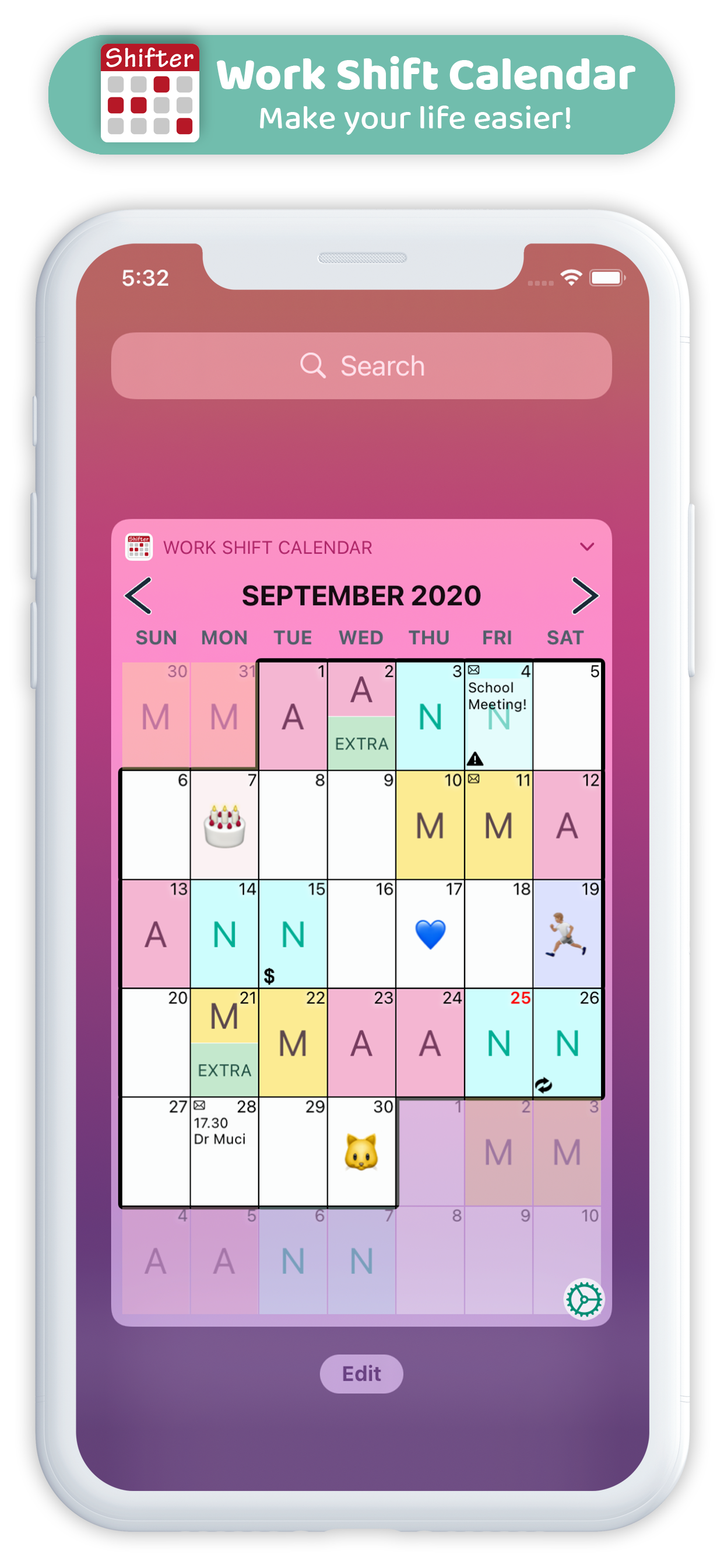 Work Shift Calendar (Shifter)