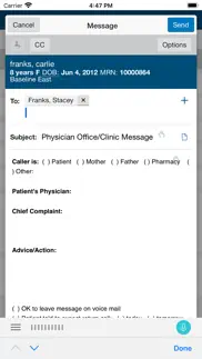 cerner message center iphone screenshot 2