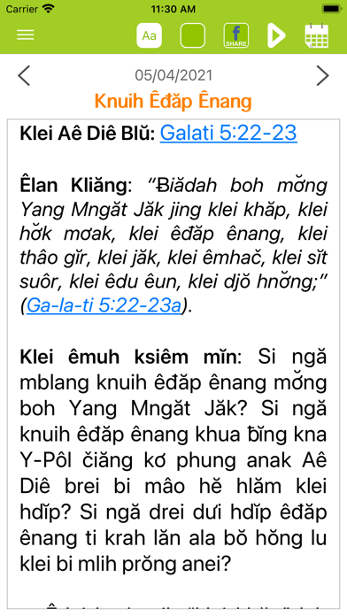 Bài Học Kinh Thánh Tiếng Ê-đê Screenshot