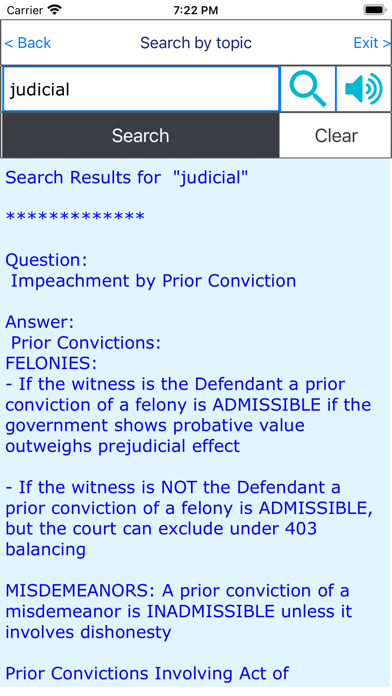 Law materials & Legal Evidence Screenshot