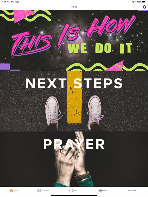 NorthWood Church iPad screenshot 1 - Lifestyle app