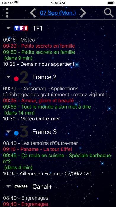 Programme TV "À la téloche" Screenshot