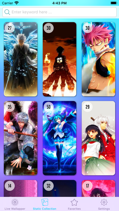 HD Anime Live Wallpaper Screenshot