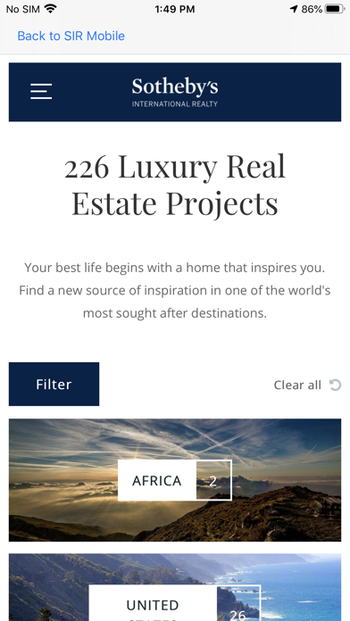 Sotheby's International Realty Screenshot