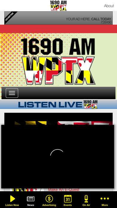 100.7FM & 1690 AM WPTX Screenshot