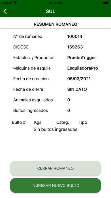 SUL Acondicionamiento de lana Screenshot