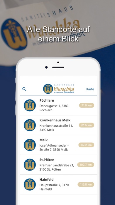 Sanitätshaus Wutschka Screenshot