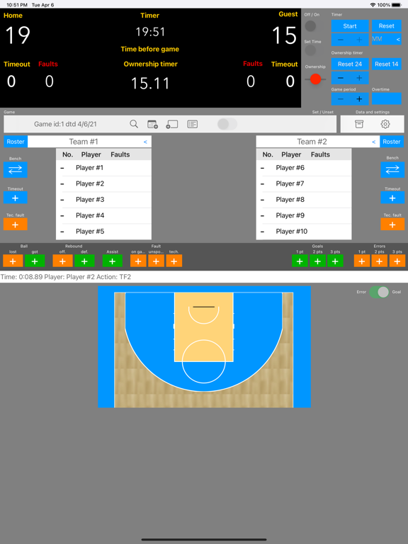 Screenshot #4 pour Segnapunti basket
