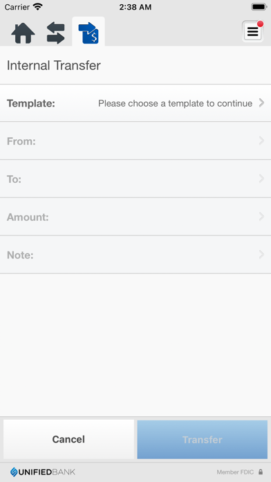 Unified Bank Business Screenshot