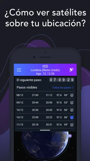 Captura de pantalla de Satellite Tracker By Star Walk en iPhone 4