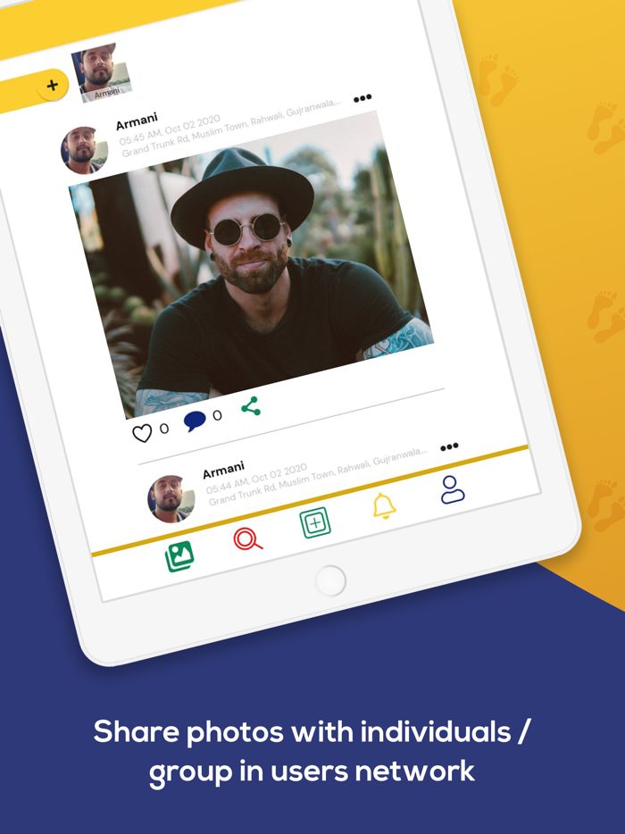 LiveMySteps Social Travel Map