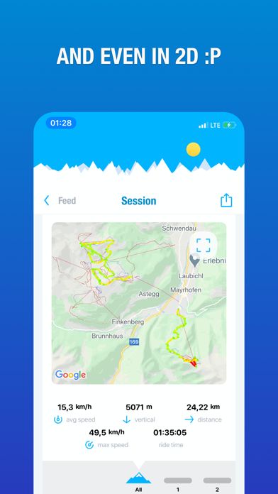 Ski & snowboard tracker Screenshot