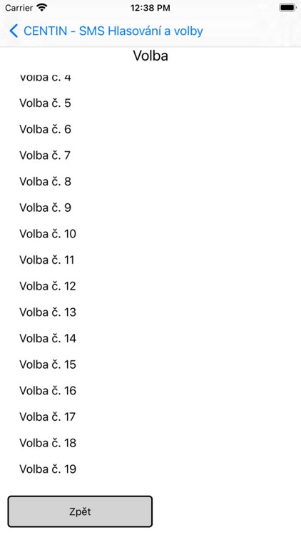 Centin SMS Volby screenshot-4