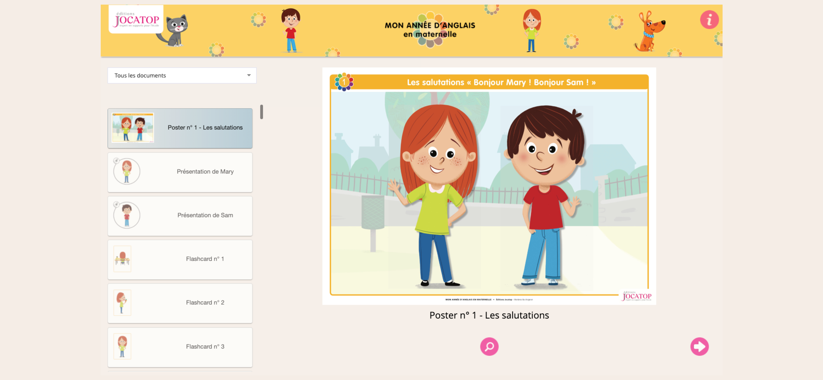 Mon année d'anglais-maternelle