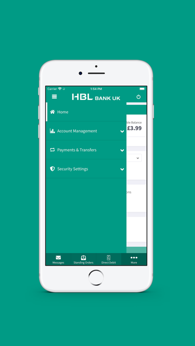 HBL Bank UK Mobile Banking Screenshot