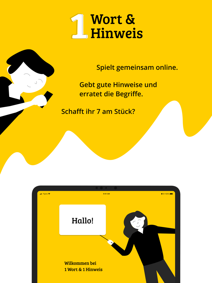 1 Wort and 1 Hinweis - Teamspiel