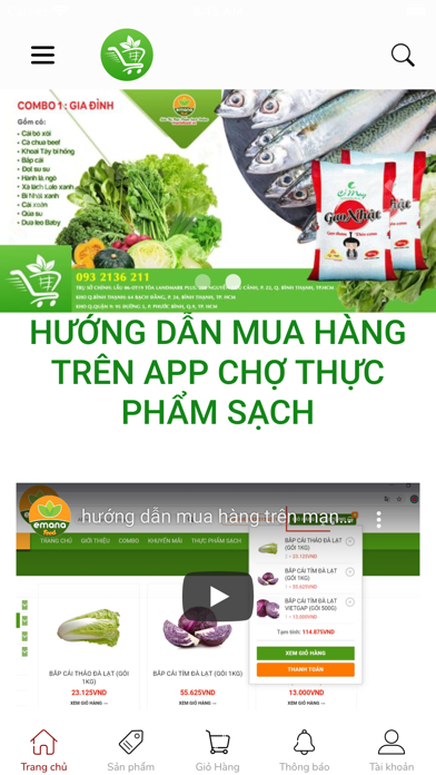 Chợ Thực Phẩm Sạch Screenshot