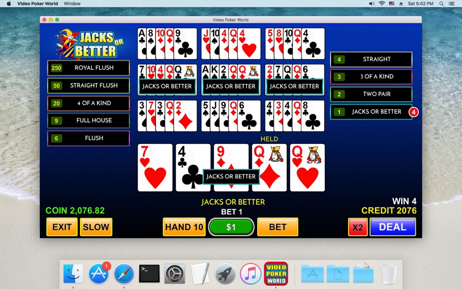 Video Poker World. - 1.32 - (macOS)