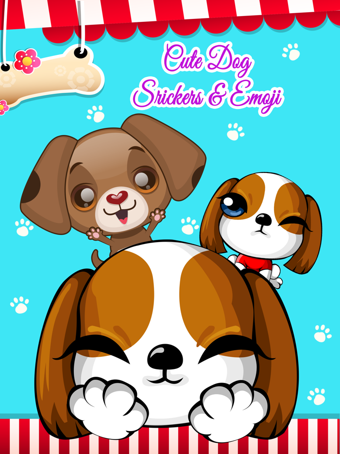 Cute Dog Stickers and Emoji