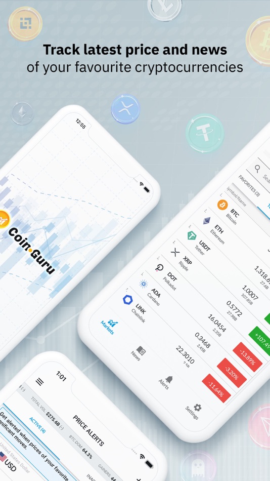 #1. Coin Guru: Crypto Price & News (iOS) 由: Coin Guru Pte Ltd