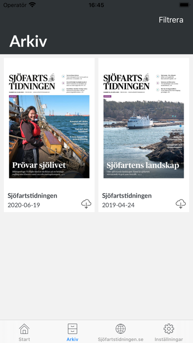 Sjöfartstidningen Screenshot