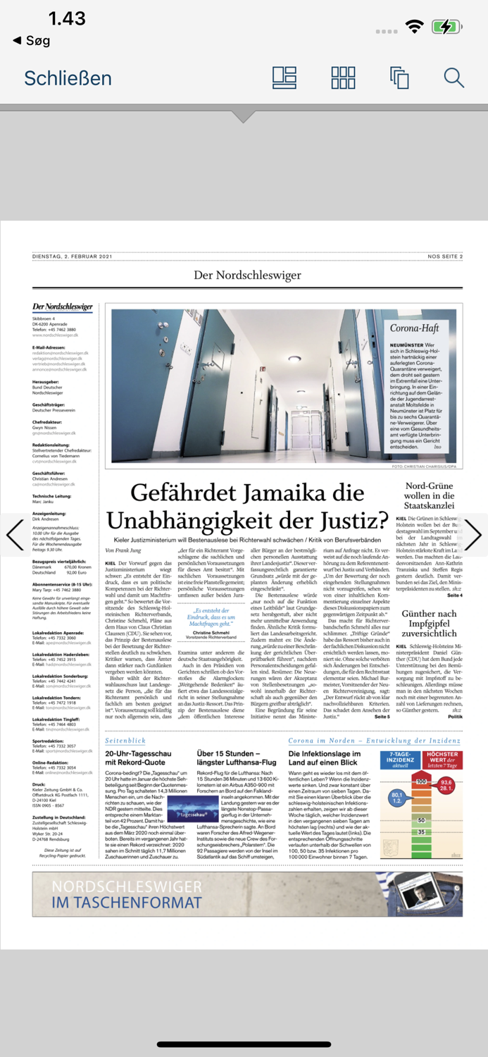 E-Archiv Der Nordschleswiger