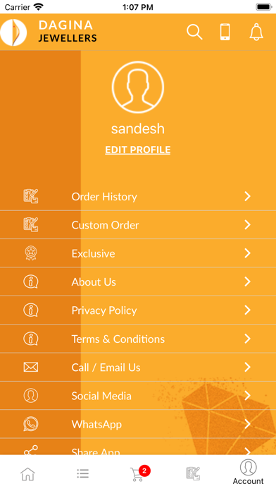 Dagina Jewellers Screenshot