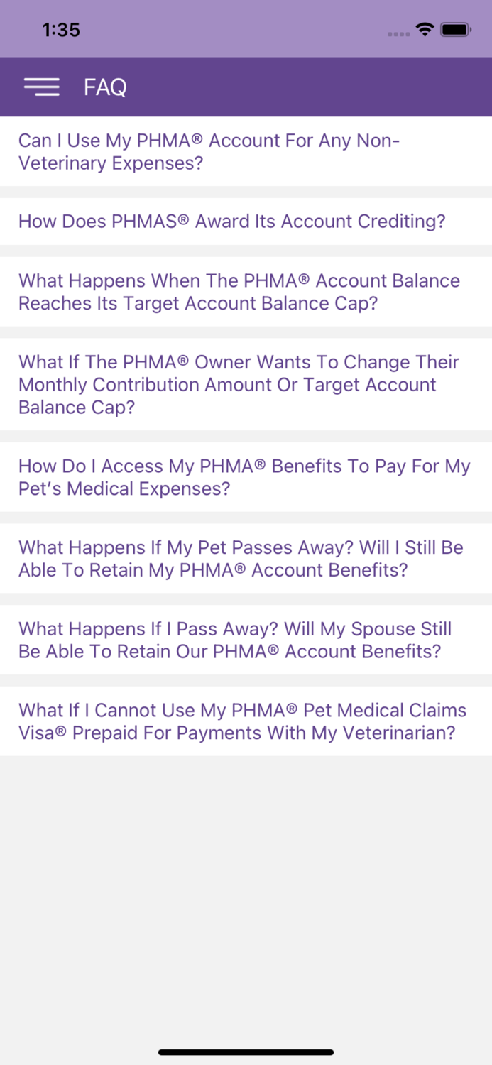 Pet Health Matching Account