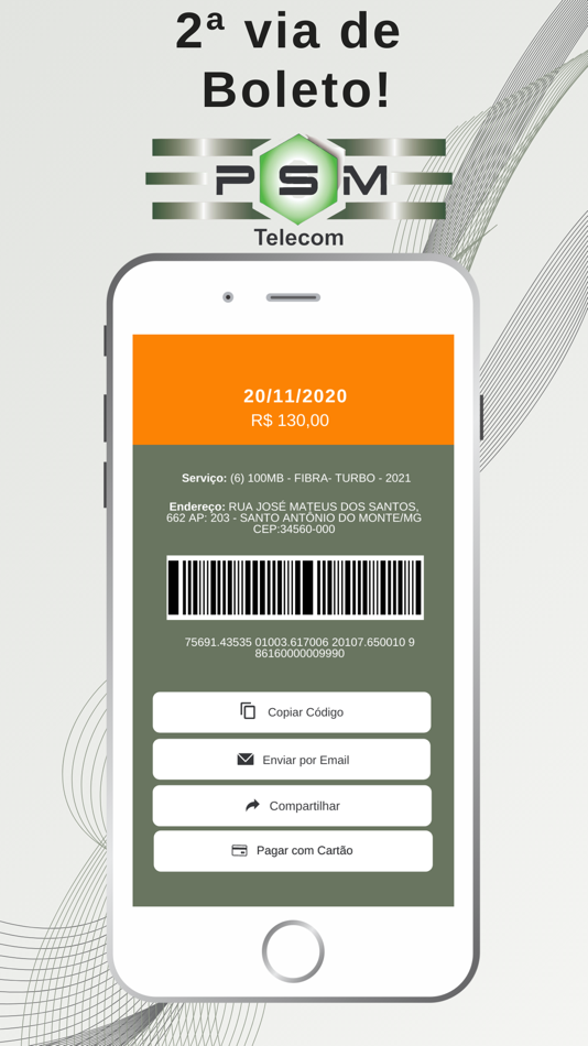 #3. PSM TELECOM (iOS) Podle: HubSoft