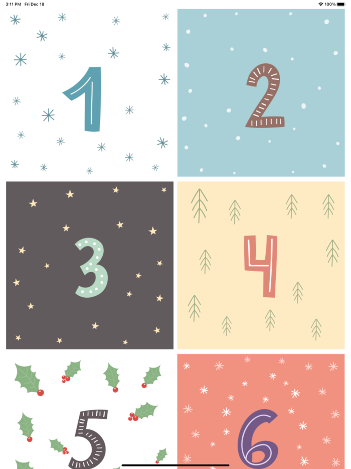 New Year Advent calendar