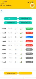 Easy Golf Score screenshot #5 for iPhone