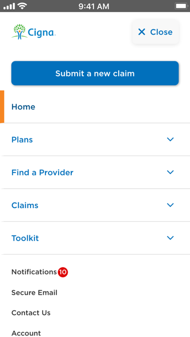 Cigna Envoy® Screenshot