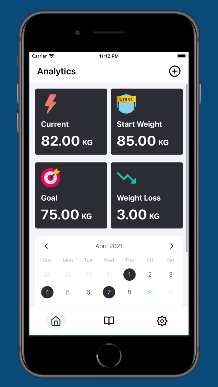 Simple Weight Loss Calendar