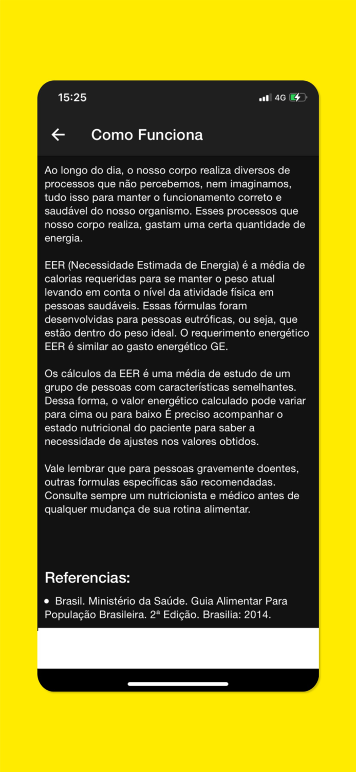 Calorias Diárias and Basal