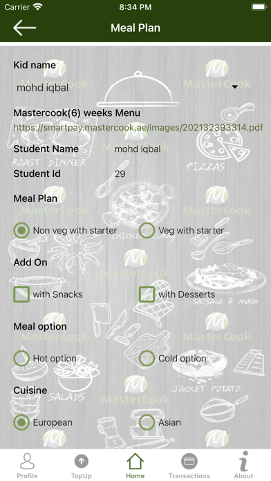 Master Cook Smart Pay Screenshot