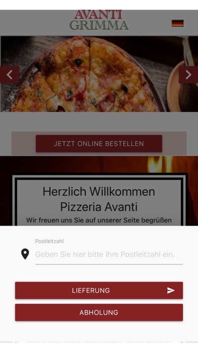 Pizzeria Avanti Screenshot