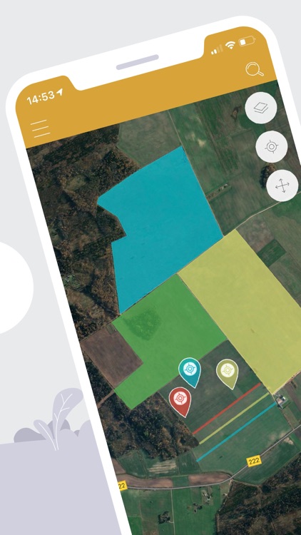 GPS Fields Area Measure Map